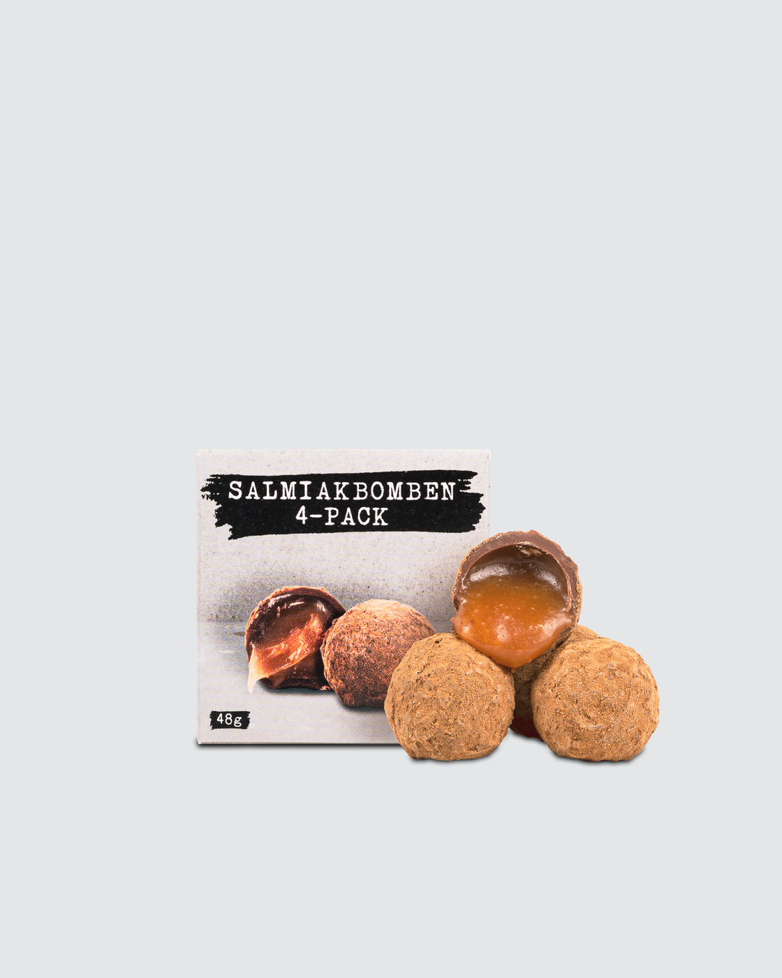 The Salmiak Bomb 4 pack in the group Chocolate coated liquorice at Haupt Lakrits AB (100170074)