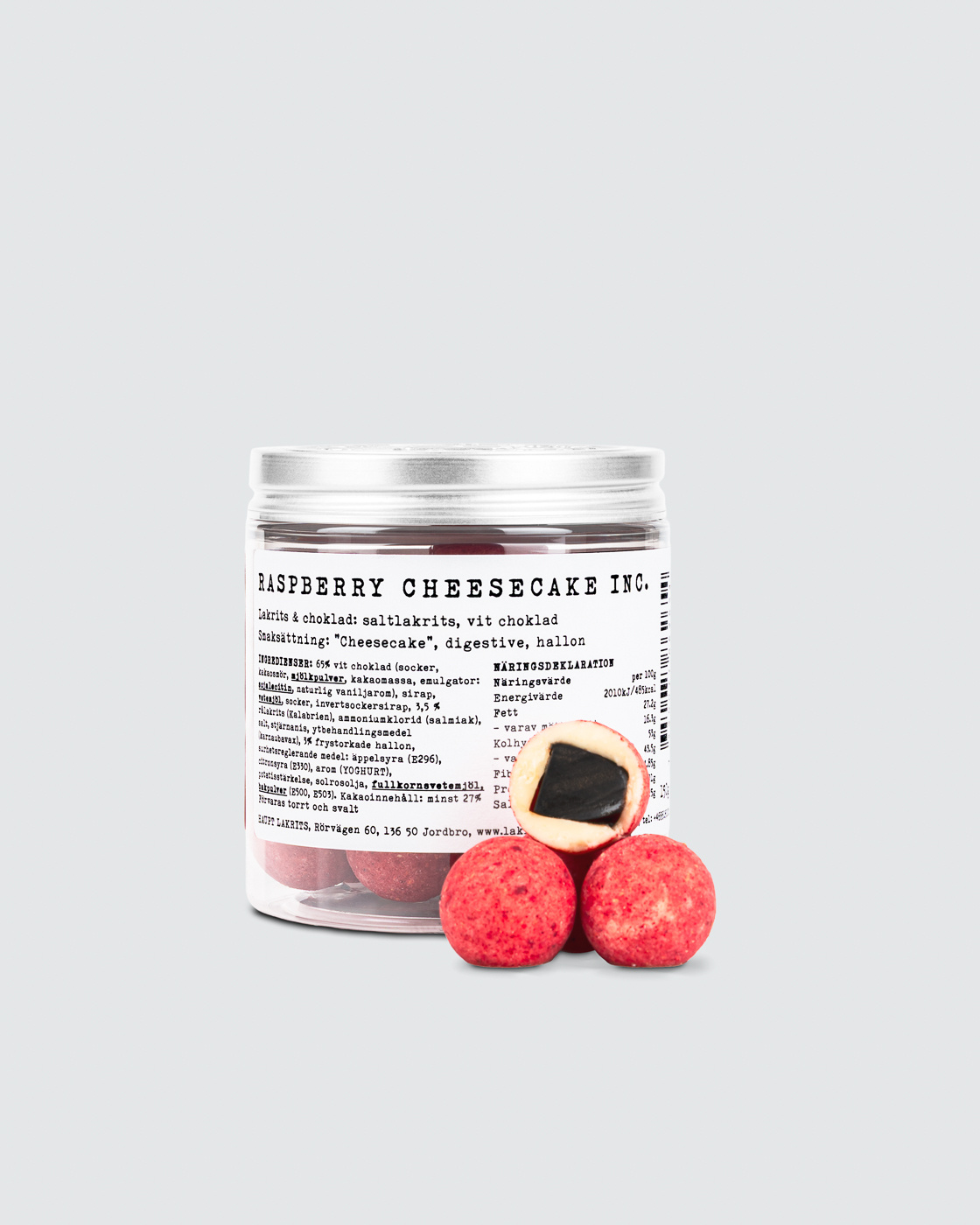 Raspberry Cheesecake Inc. - 150g in the group Outlet at Haupt Lakrits AB (100170170)