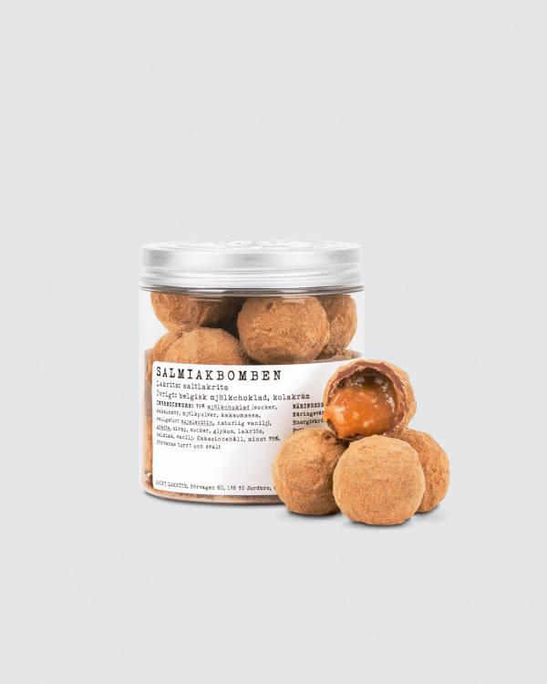 Salmiakbomben 12-pack in the group Chocolate coated liquorice at Haupt Lakrits AB (100170122)